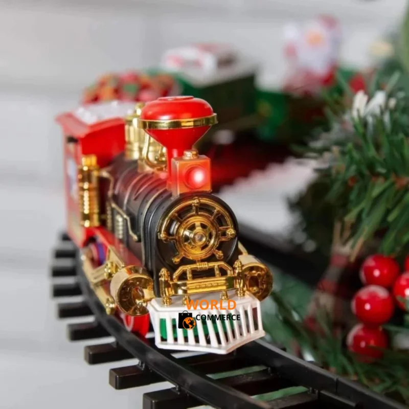 #26 Trem trenzinho locomotiva natalino para árvore de natal musical luz led