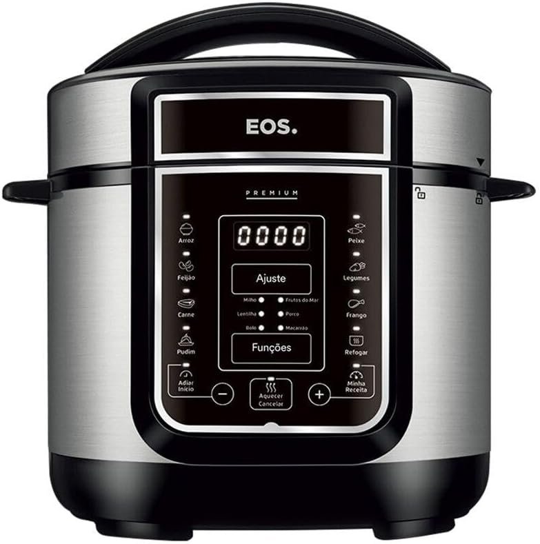 BLACK FRIDAY Panela de Pressão Elétrica 3 Litros Eos Multicooker Digital Inox Epp30di 110v