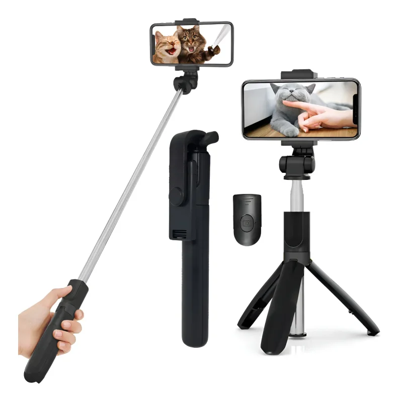 Bastão Selfie Gopro Celular Controle Via Bluetooth Tripé